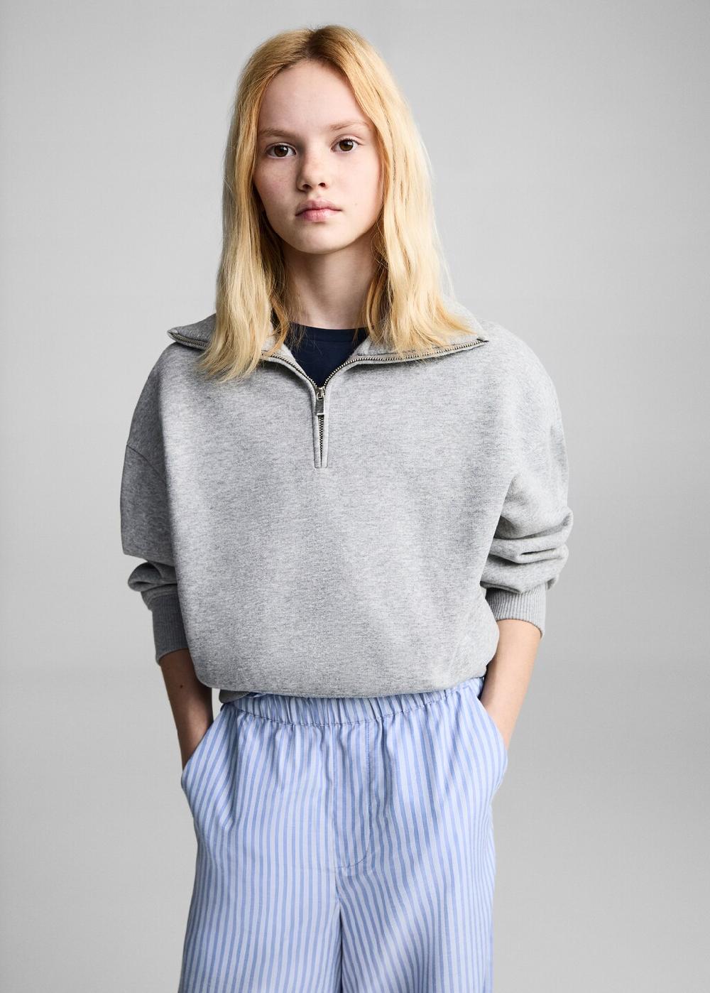 Mango Pantaloni cotone righe