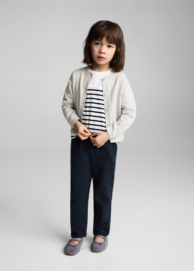 Mango Pantaloni Cotone Vita Elasticizzata