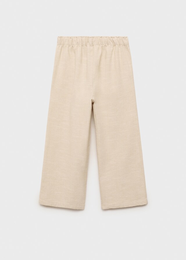 Mango Pantaloni Culotte Texture
