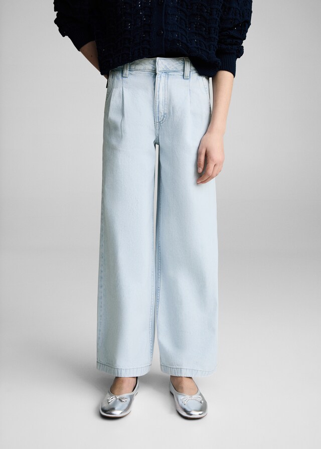 Mango Pantaloni Denim Dettaglio Pinces