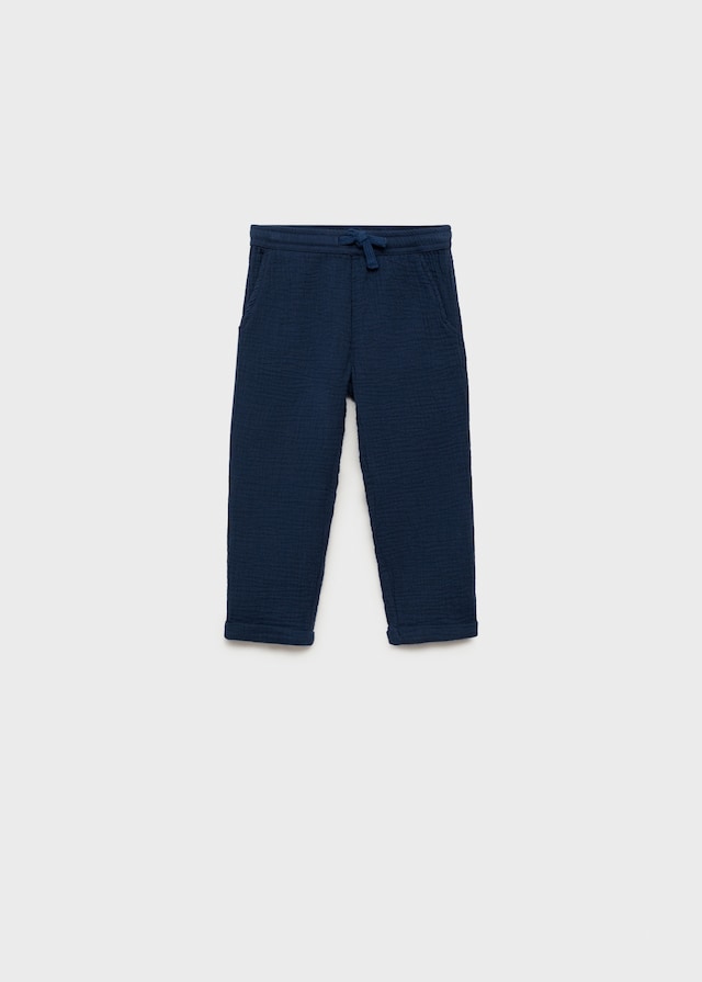 Mango Pantaloni Diritti Cotone