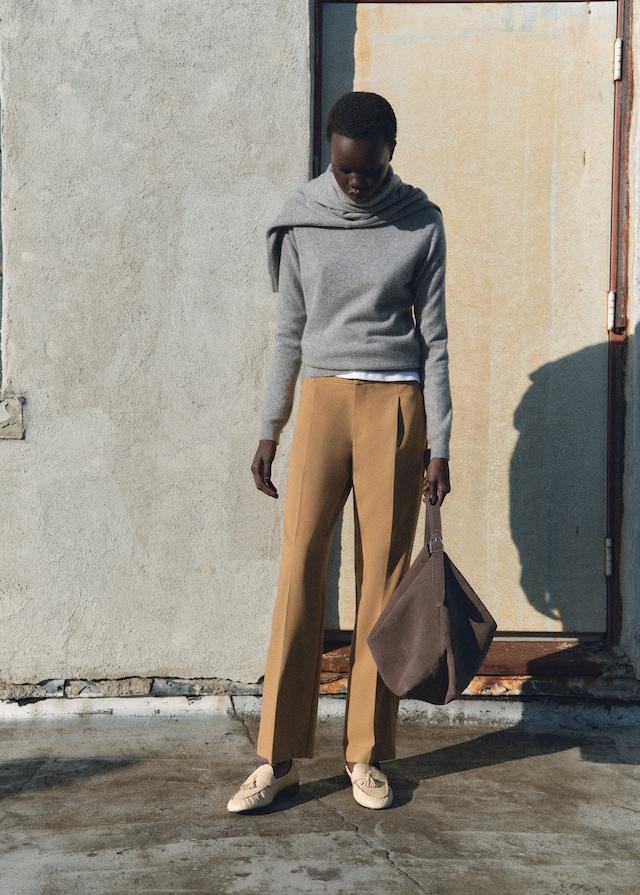 Mango Pantaloni Diritti Pinces