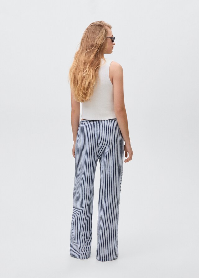 Mango Pantaloni Diritti Righe