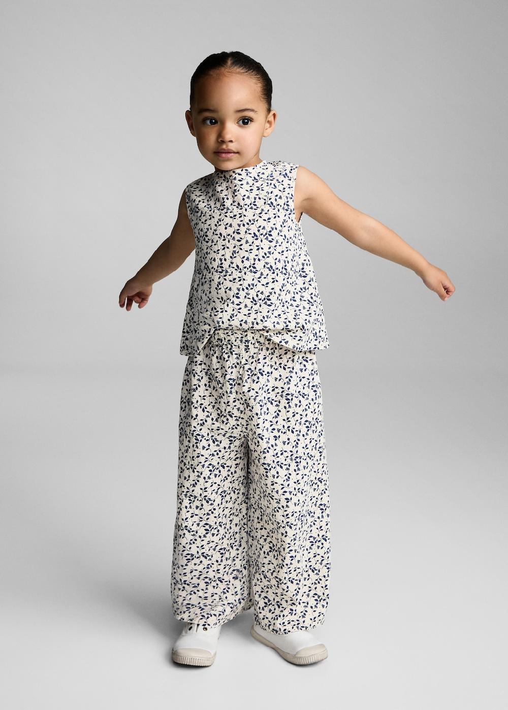 Mango Pantaloni diritti stampa floreale