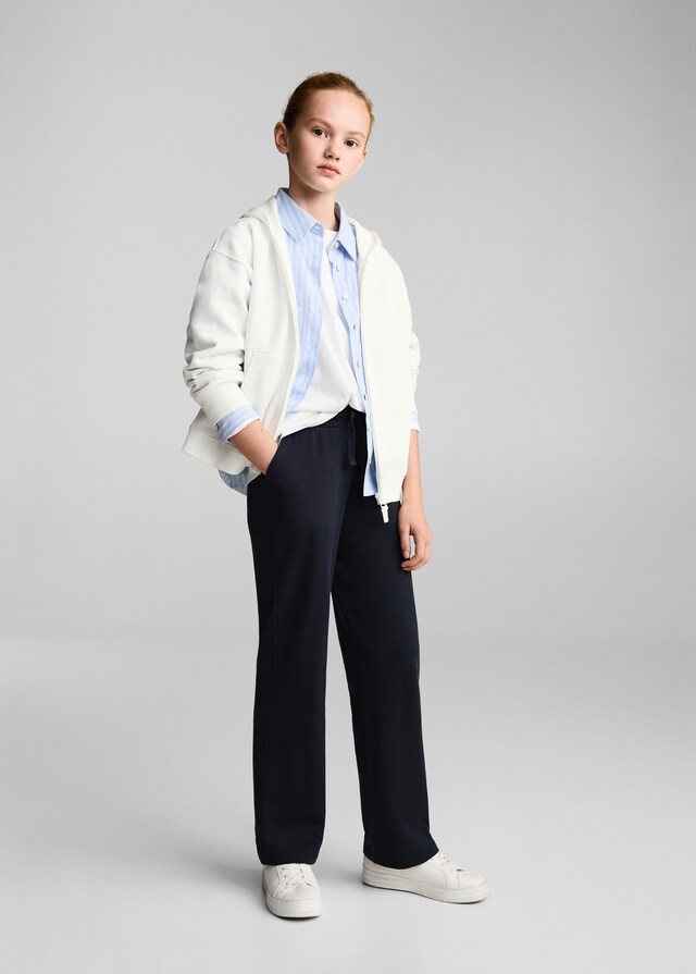 Mango Pantaloni Jogger Cotone