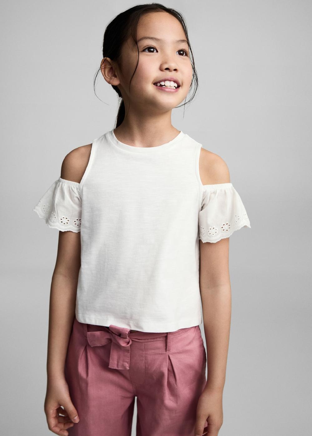 Mango Pantaloni lino cintura