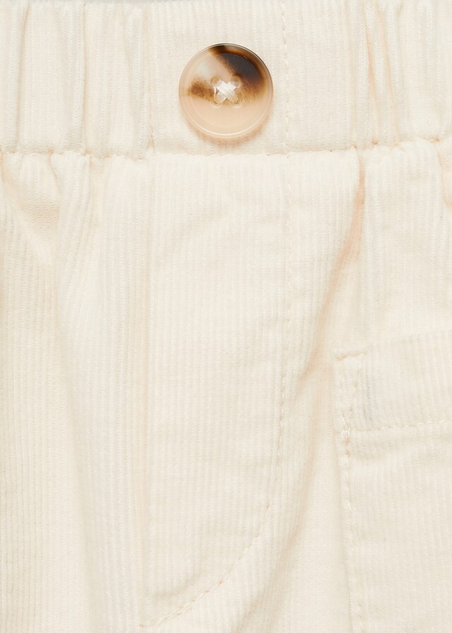 Mango Pantaloni Micro-velluto A Coste Tasche