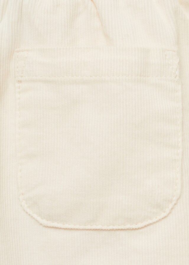 Mango Pantaloni Micro-velluto A Coste Tasche