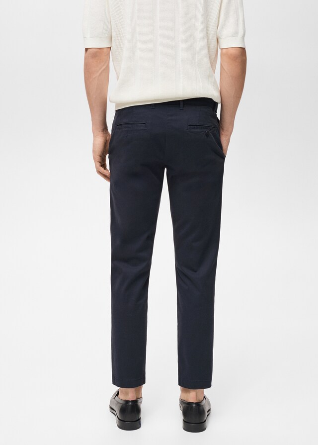 Mango Pantaloni Prato Chino Cropped Tapered
