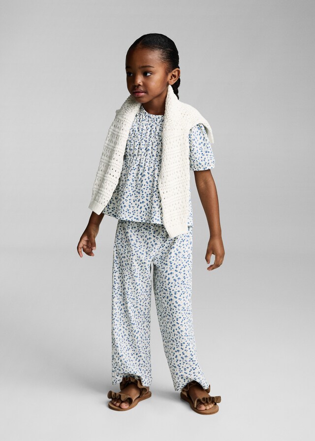 Mango Pantaloni Stampa Floreale