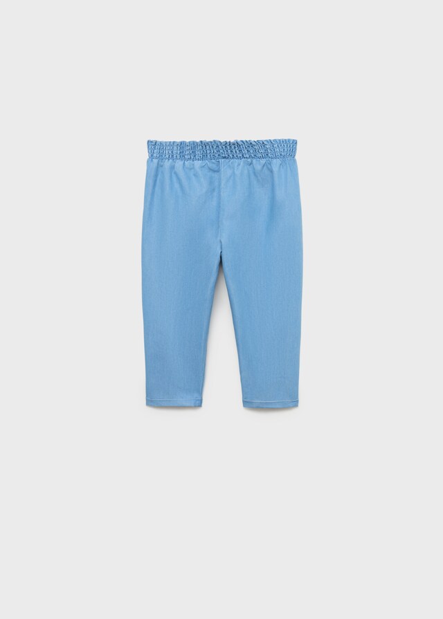 Mango Pantaloni Vita Increspata