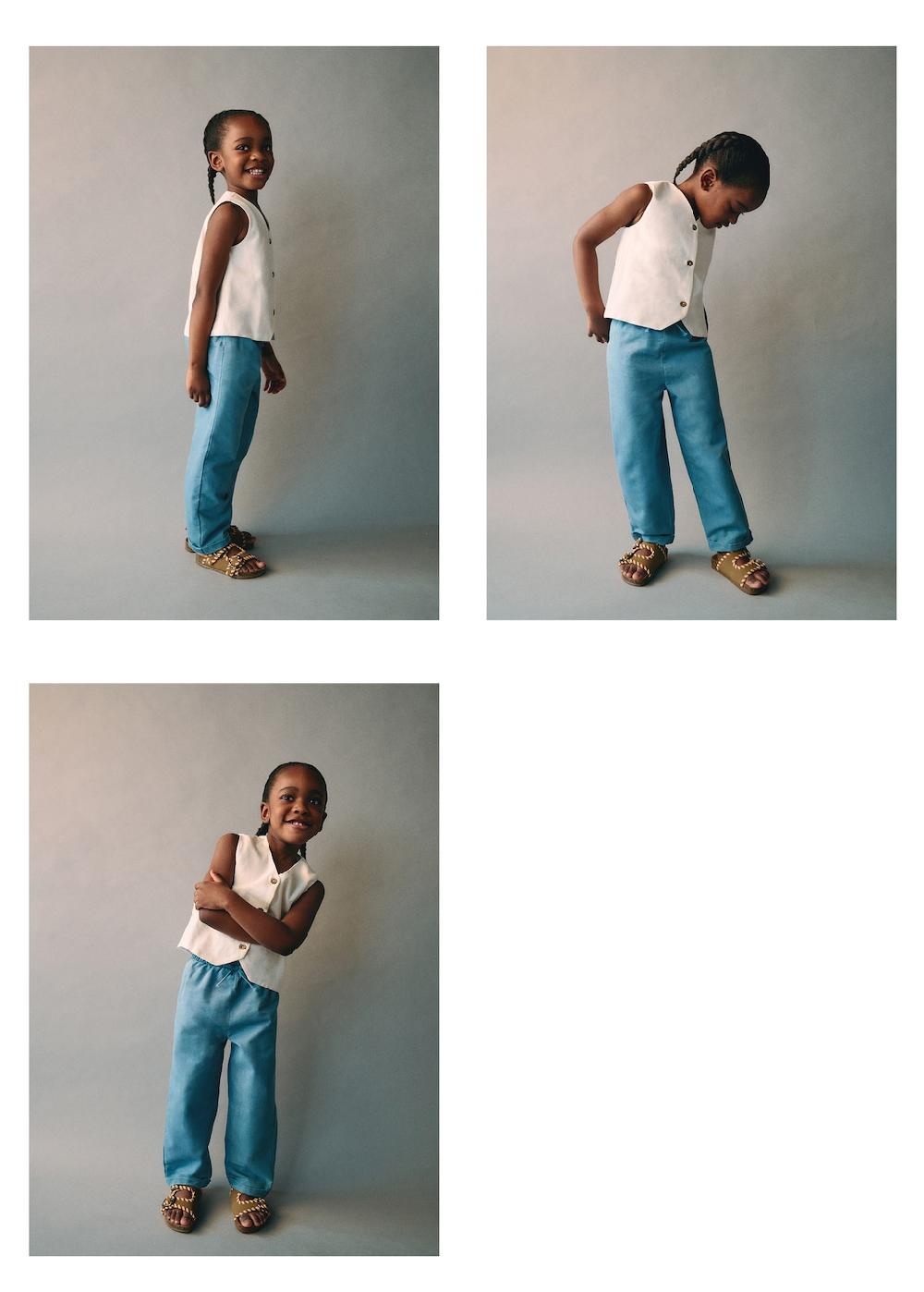 Mango Pantaloni vita increspata