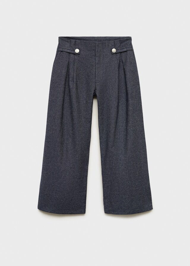 Mango Pantaloni Wideleg Pinces