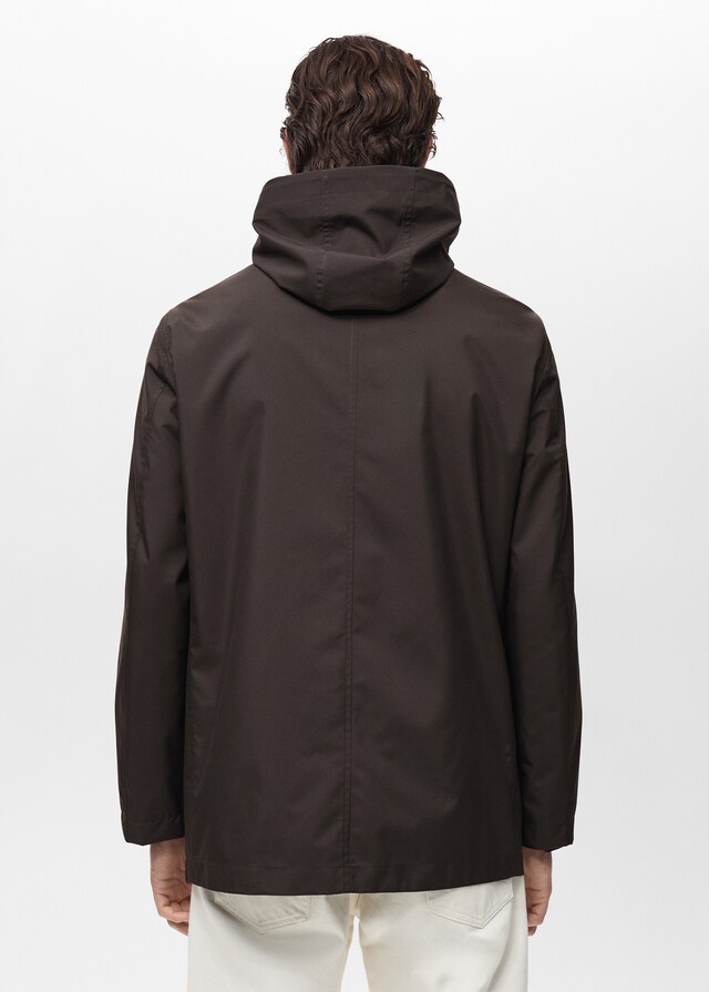 Mango Parka Cappuccio Water Repellent