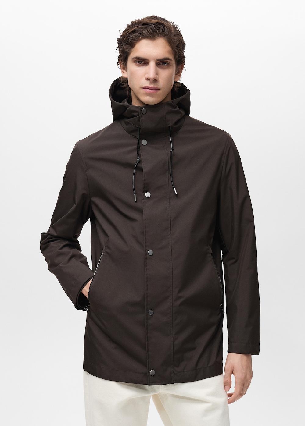 Mango Parka cappuccio water repellent