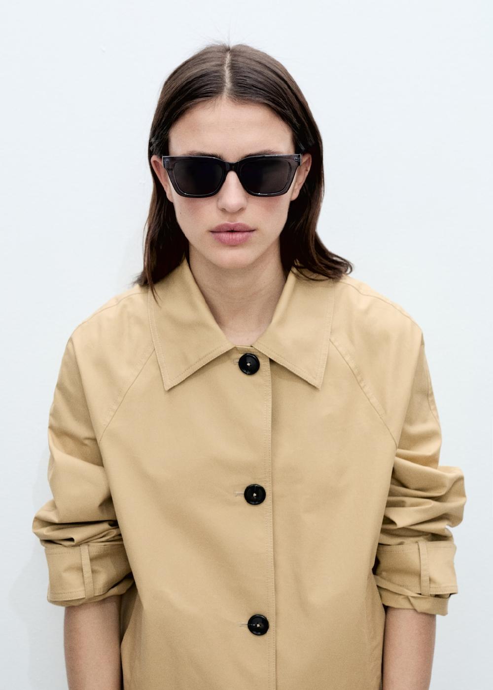 Mango Parka cotone bottoni