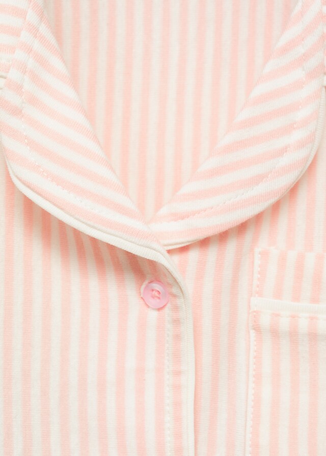 Mango Pigiama Corto Cotone Righe