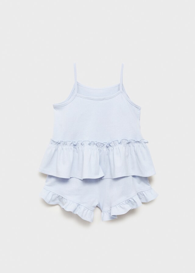 Mango Pigiama Cotone Volant