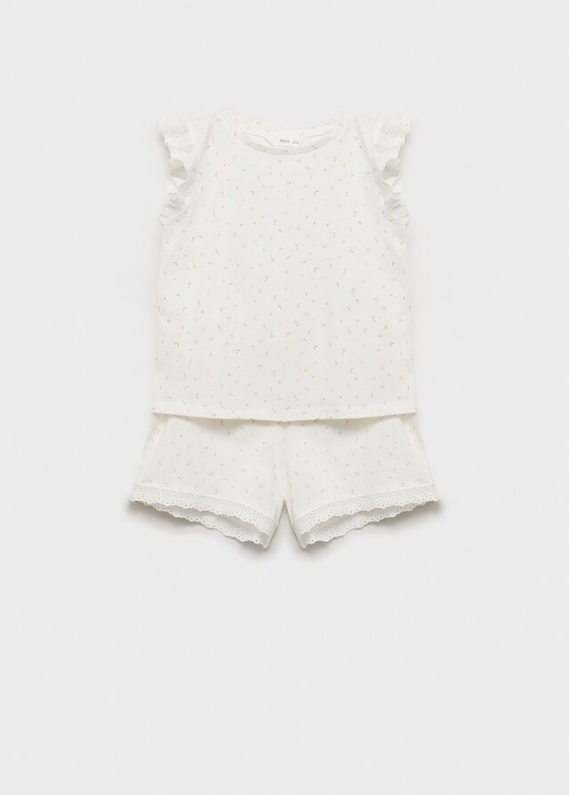 Mango Pigiama Fiori Cotone