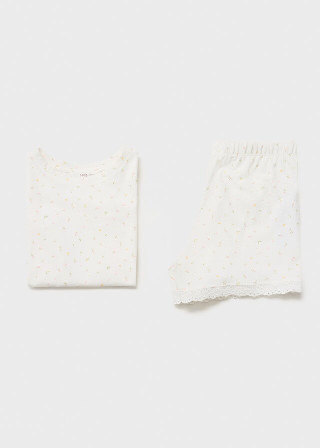 Mango Pigiama Fiori Cotone