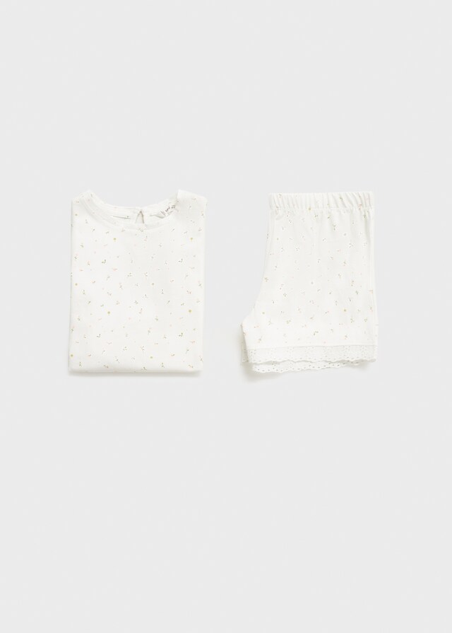 Mango Pigiama Fiori Cotone