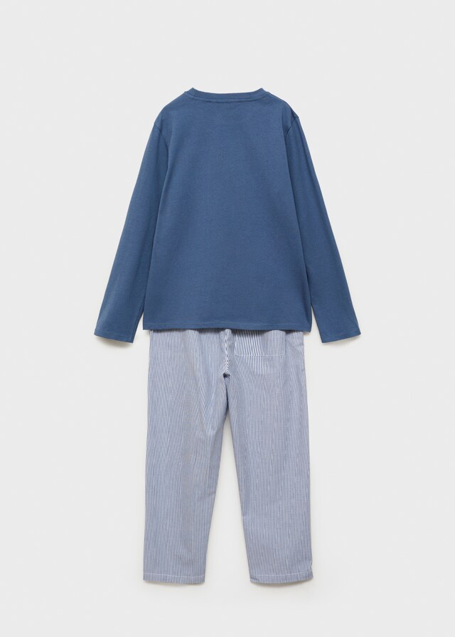 Mango Pigiama Lungo Cotone Righe