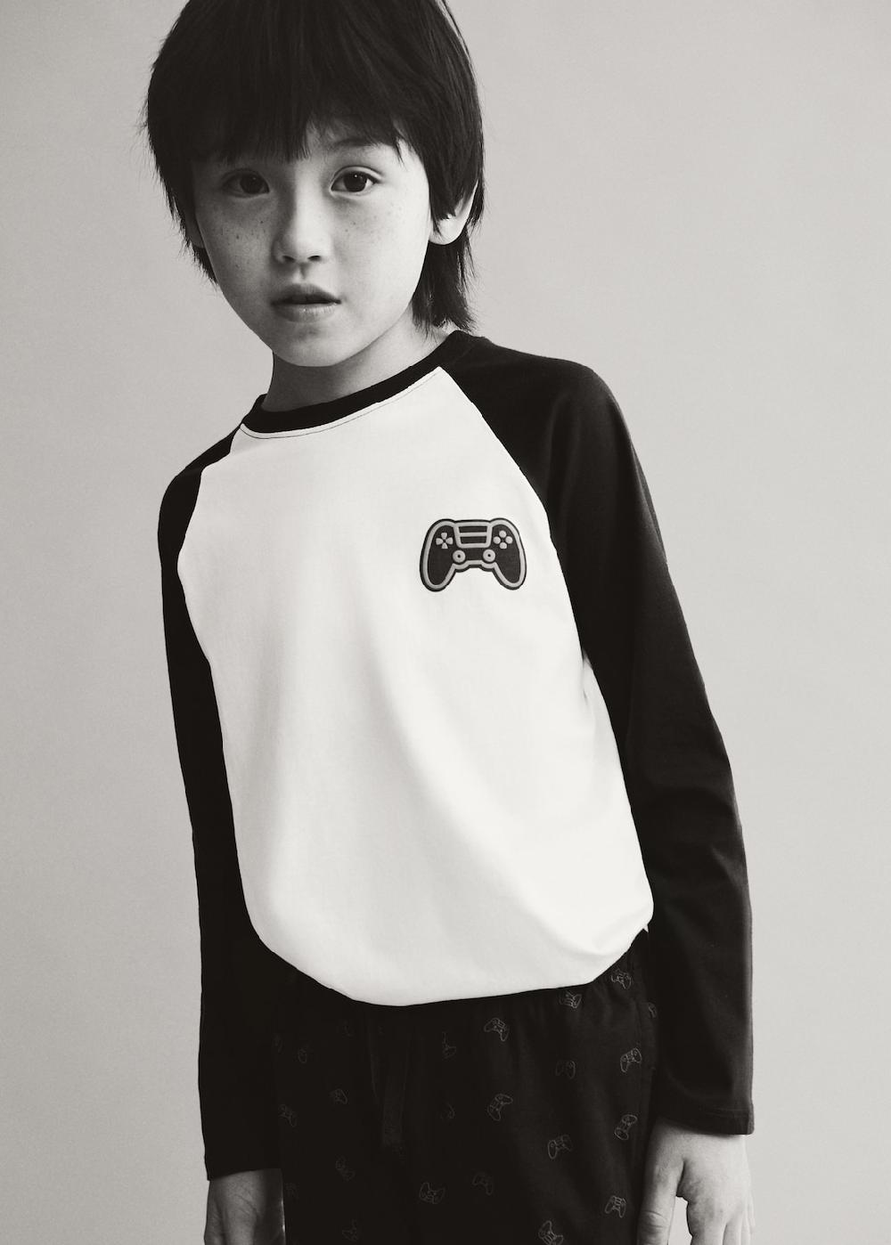 Mango Pigiama lungo cotone stampato