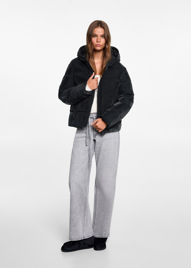 Mango Piumino Imbottito Cappuccio