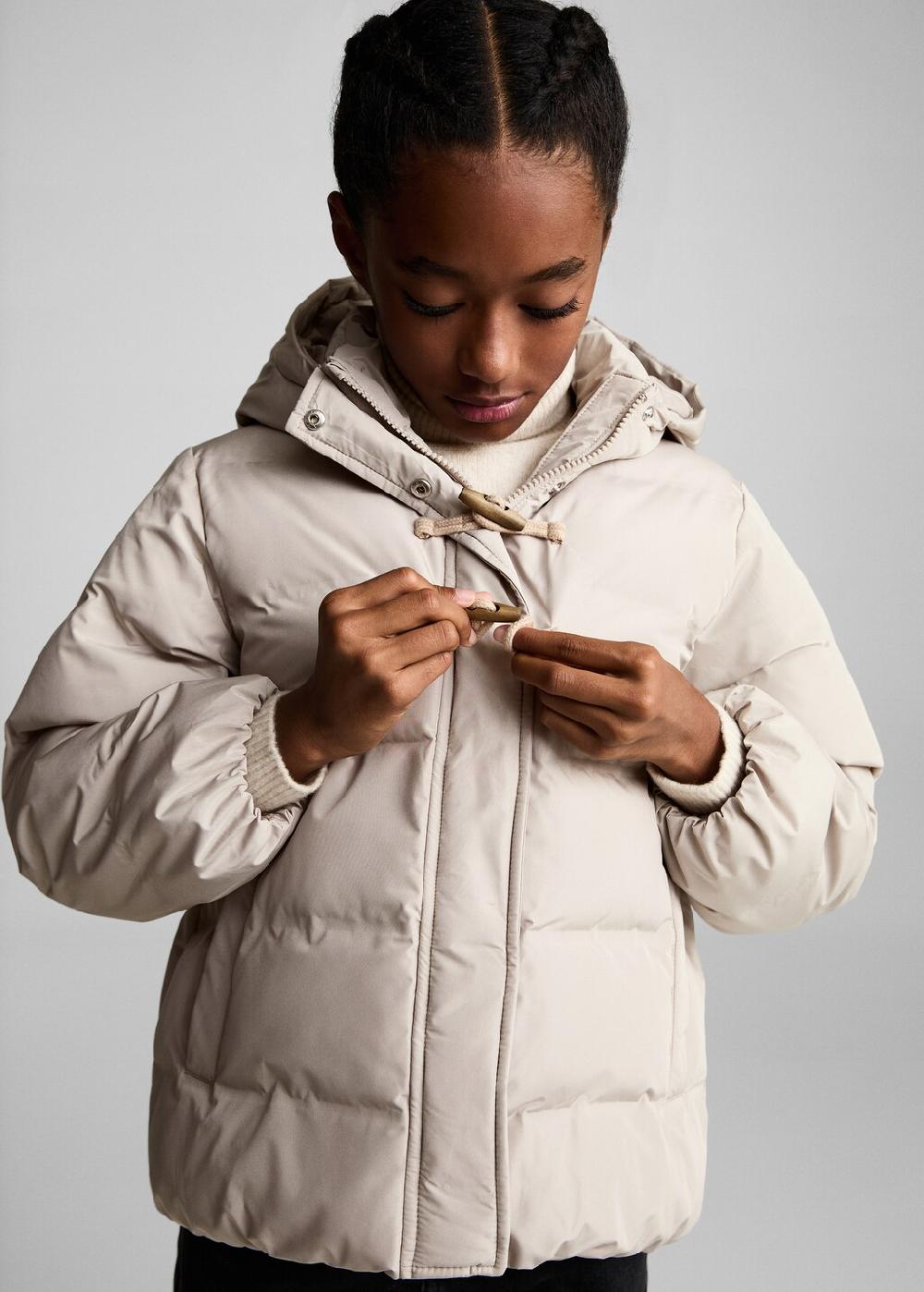 Mango Piumino imbottito cappuccio