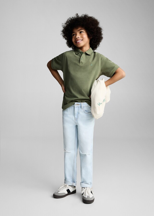 Mango Polo Cotone Maniche Corte