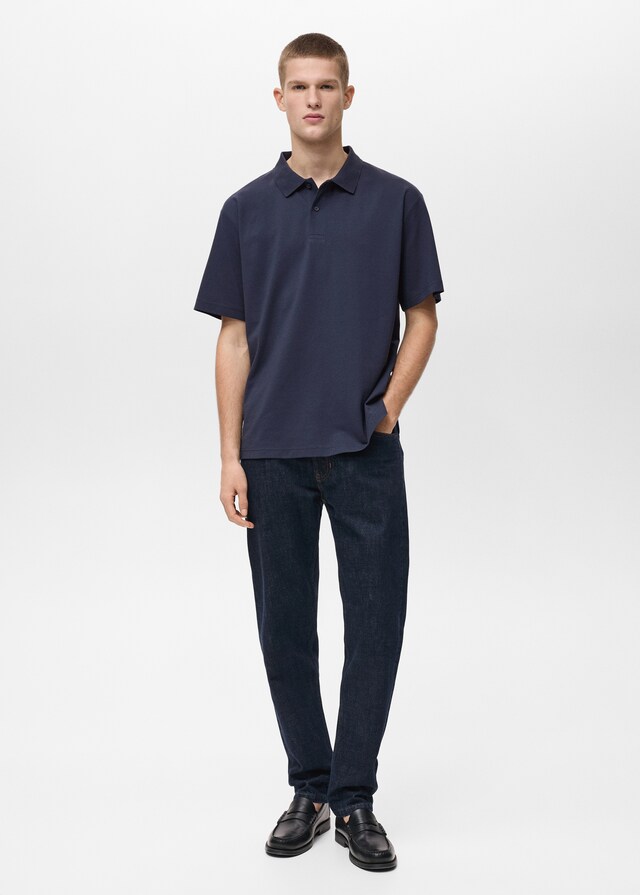Mango Polo Cotone Piqué Relaxed Fit