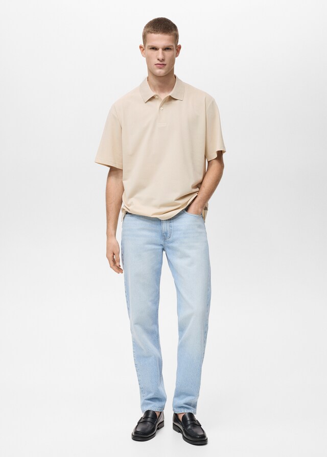 Mango Polo Cotone Piqué Relaxed Fit