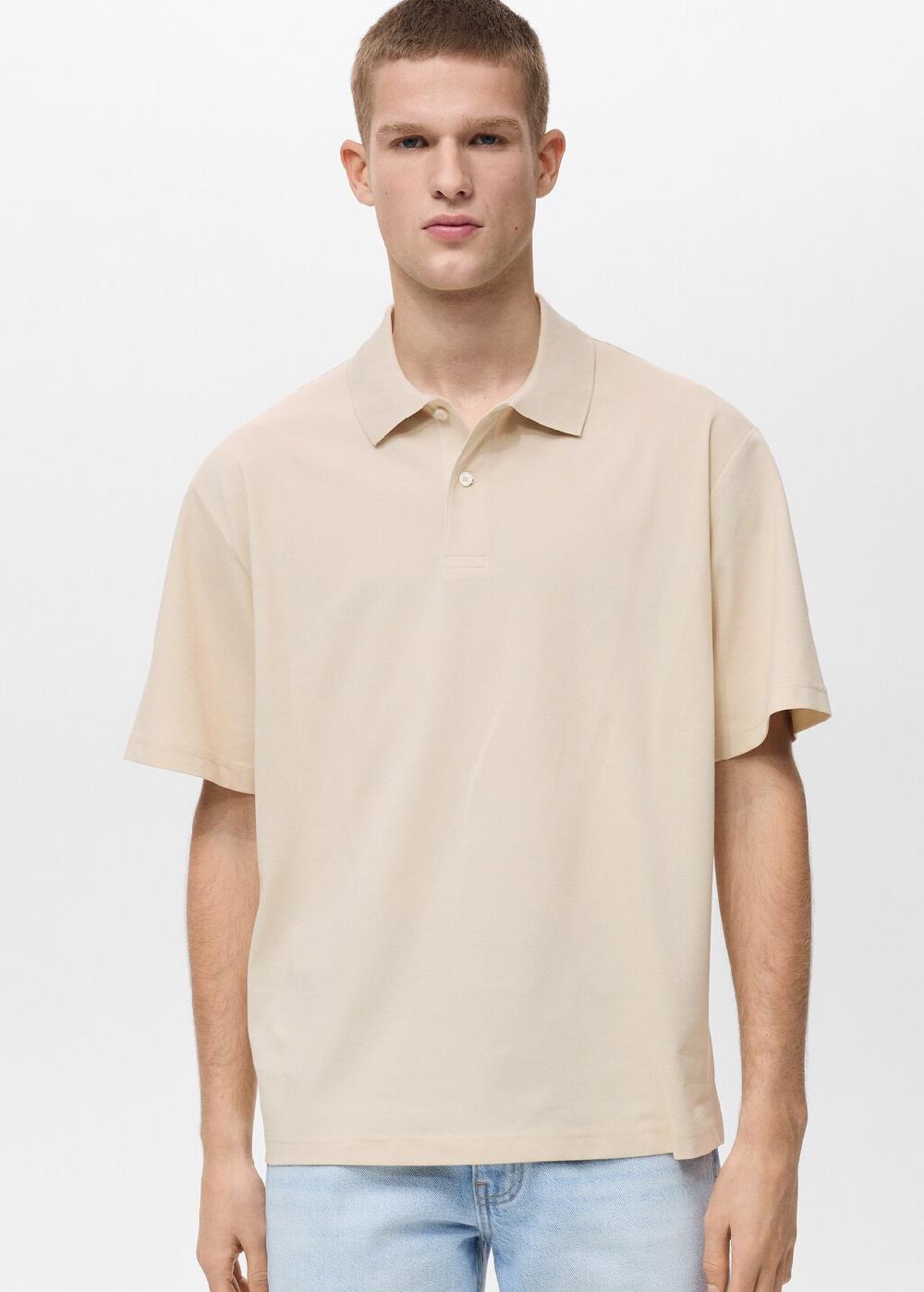 Mango Polo cotone piqué relaxed fit