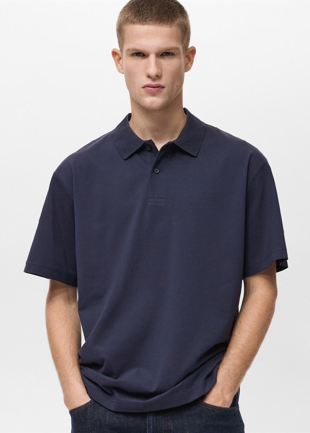 Mango Polo cotone piqué relaxed fit