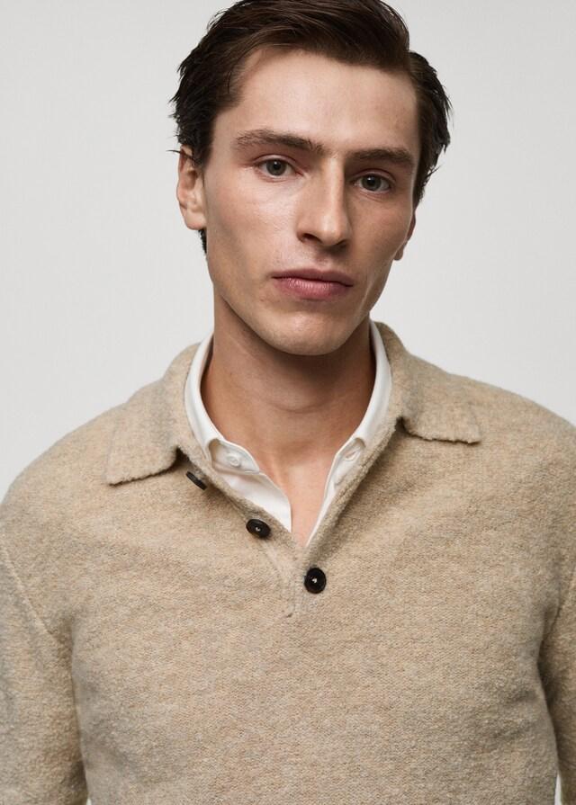 Mango Polo Maglia Mini Bouclé