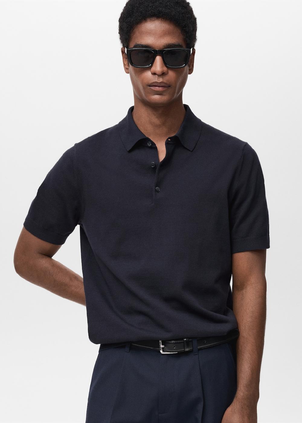 Mango Polo maglia sottile 100% cotone