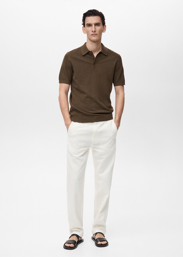 Mango Polo Maglia Texture Slim-it