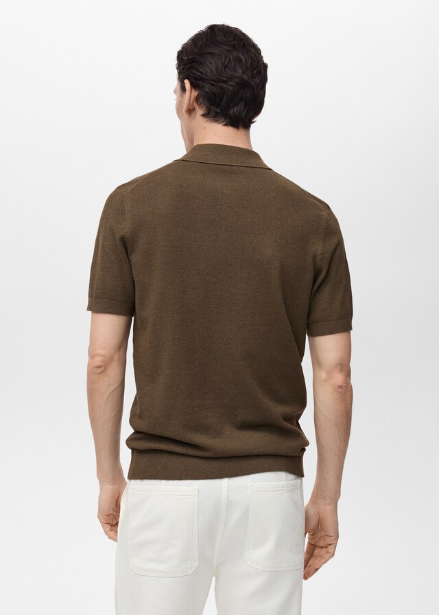 Mango Polo Maglia Texture Slim-it