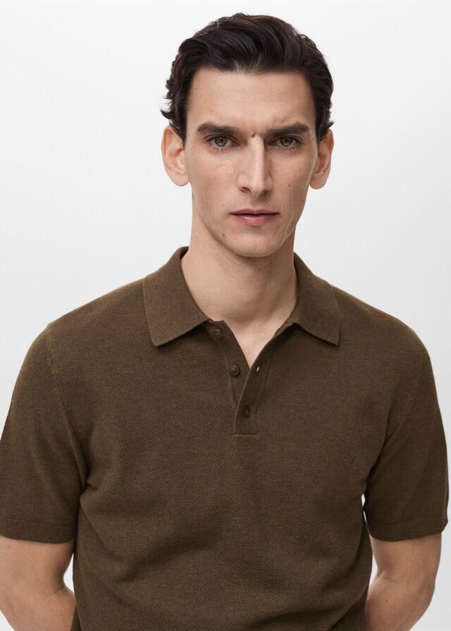 Mango Polo Maglia Texture Slim-it