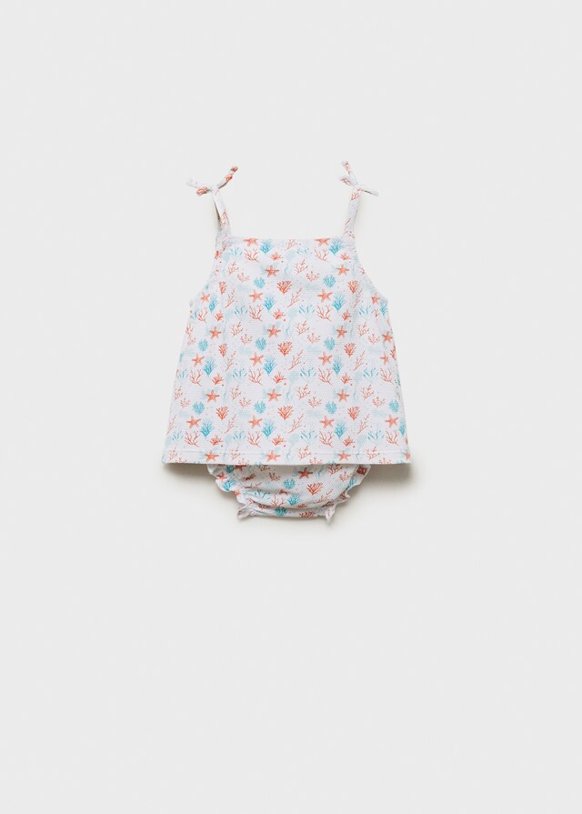 Mango Printed Swimming Costume Set