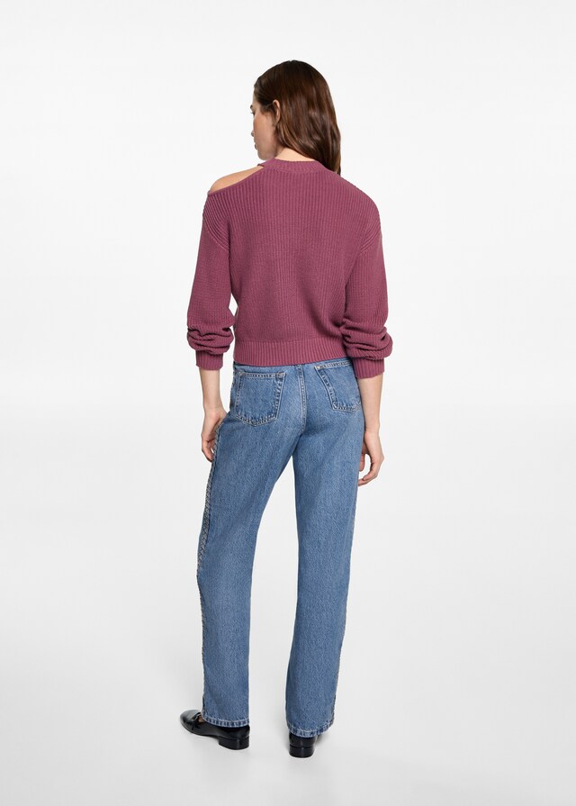 Mango Pullover Asimmetrico Spacco Spalla