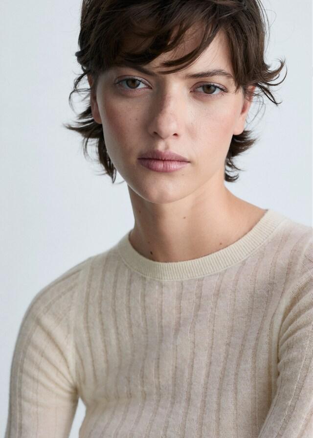 Mango Pullover Coste Collo Stondato