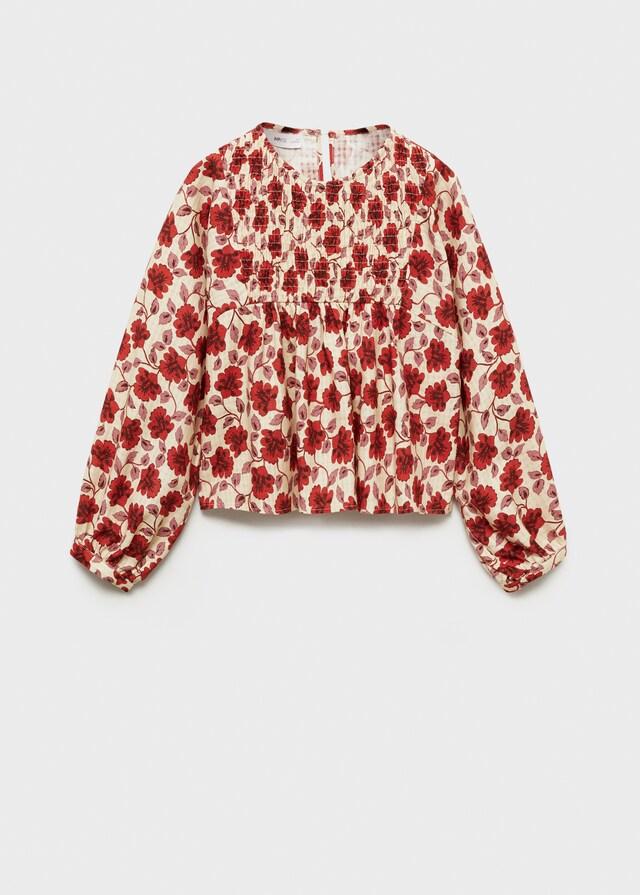 Mango Pullover Cotone Stampa Fiori