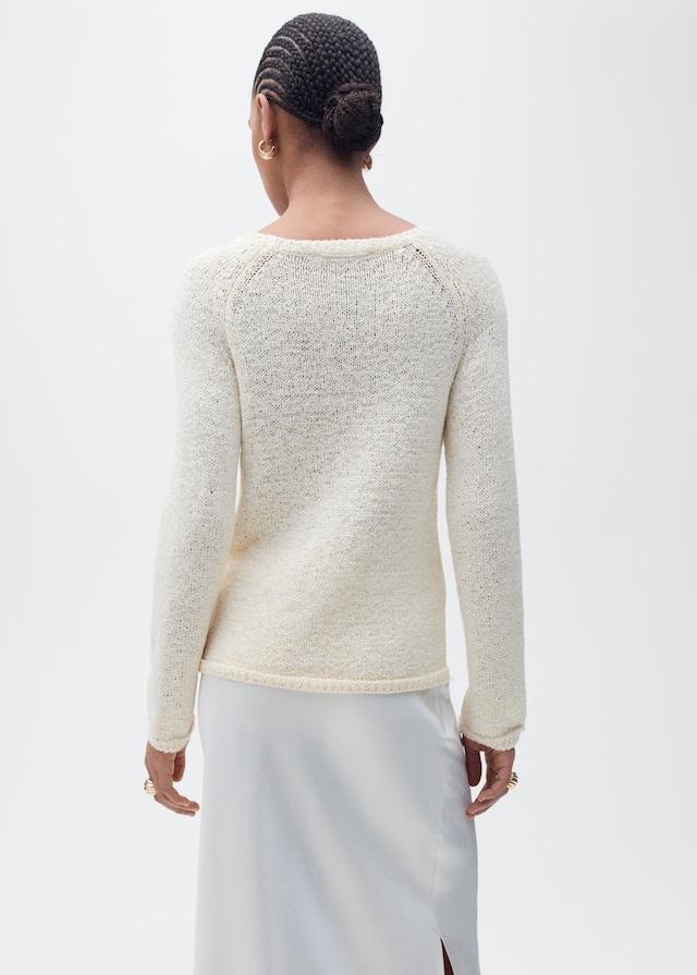 Mango Pullover Crochet Collo Stondato