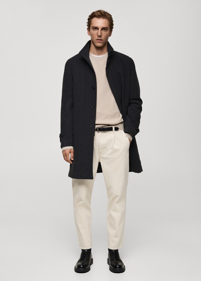 Mango Pullover Maglia Cotone Coste