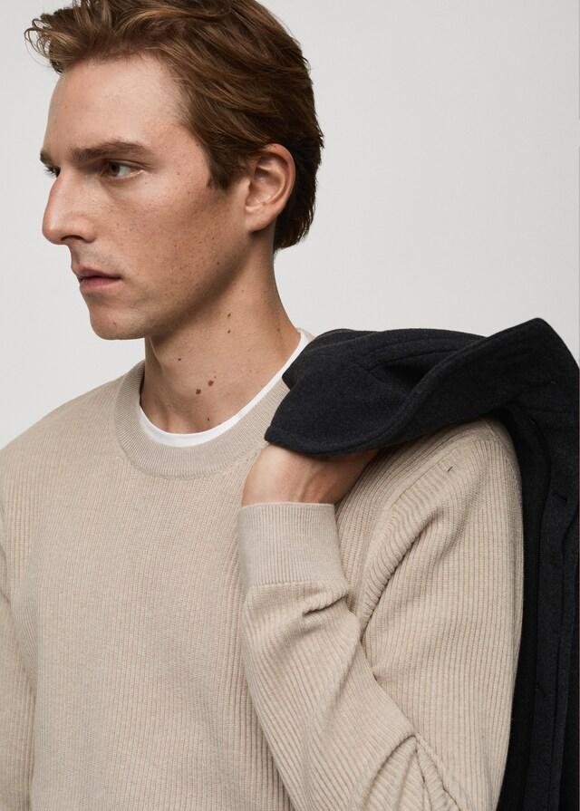 Mango Pullover Maglia Cotone Coste