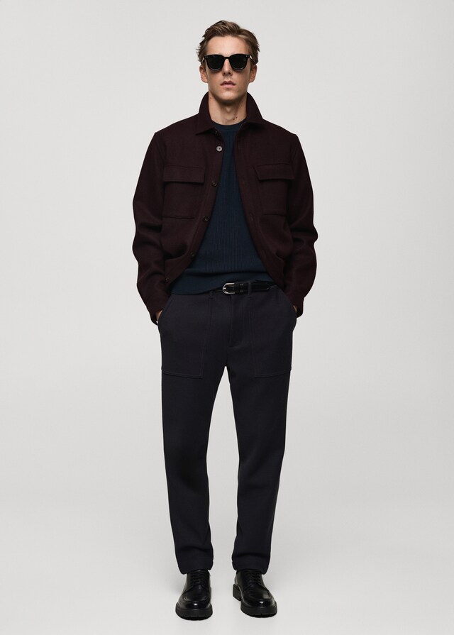 Mango Pullover Maglia Cotone Coste