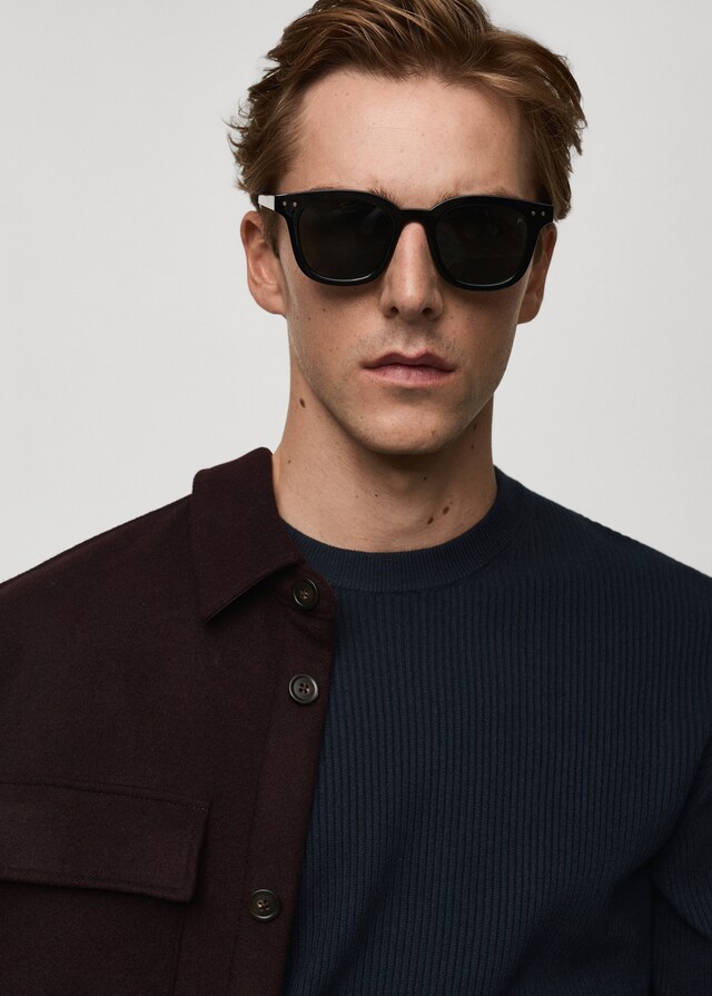 Mango Pullover Maglia Cotone Coste