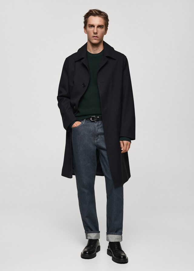 Mango Pullover Maglia Cotone Coste