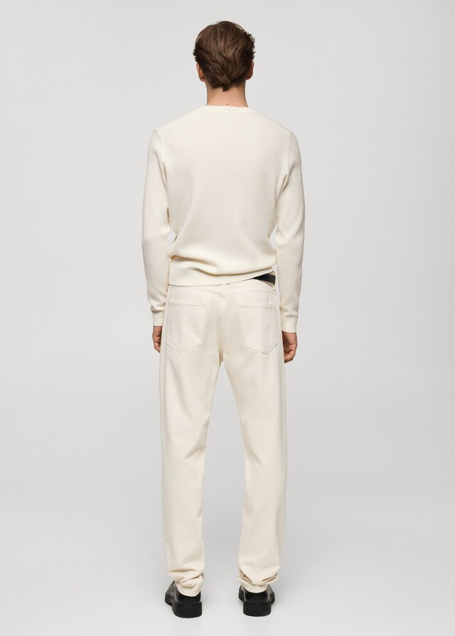 Mango Pullover Maglia Cotone Coste